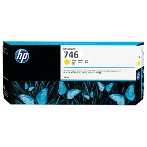 HP 746 300ml Yellow Ink Cartridge for HP Designjet Z6, Z6dr, Z9+ & Z9
